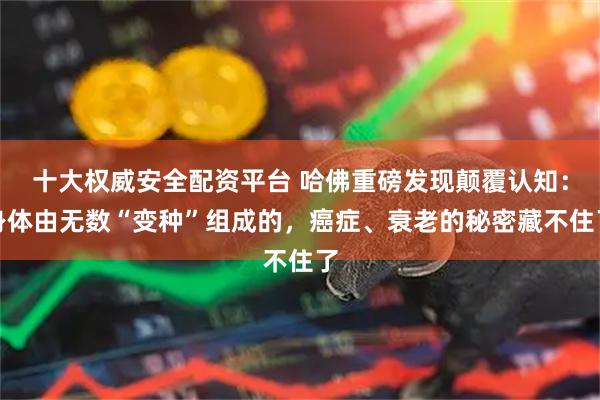 十大权威安全配资平台 哈佛重磅发现颠覆认知：身体由无数“变种”组成的，癌症、衰老的秘密藏不住了